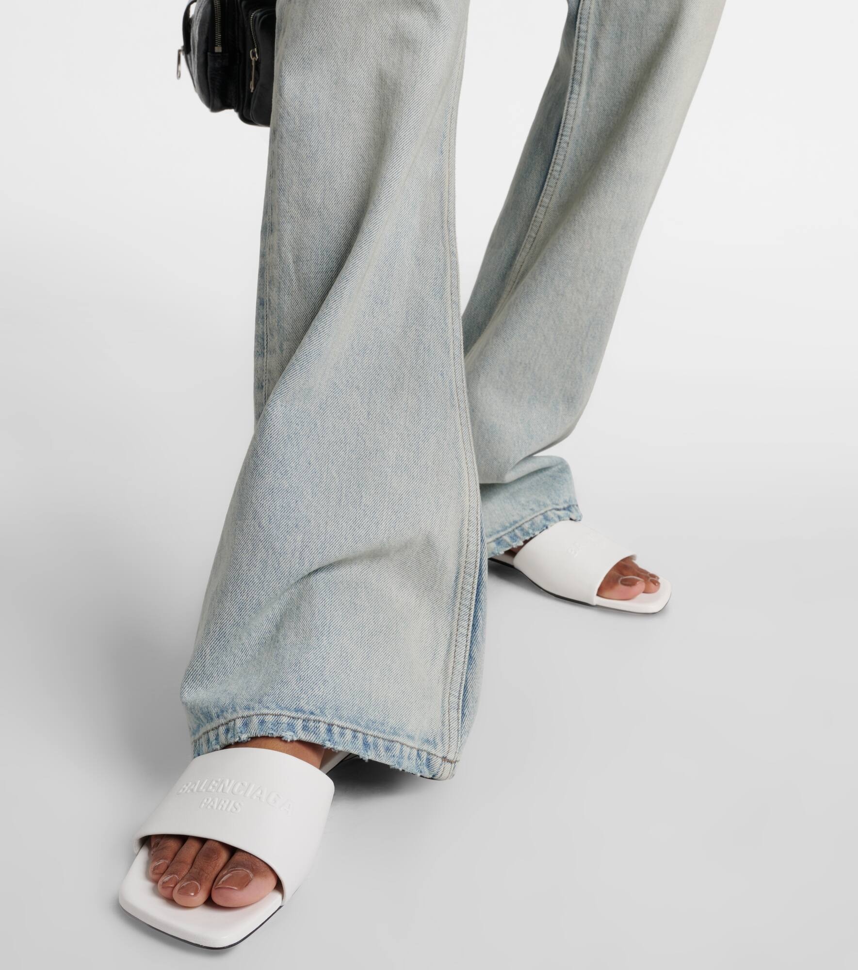 Duty Free leather slides - 4