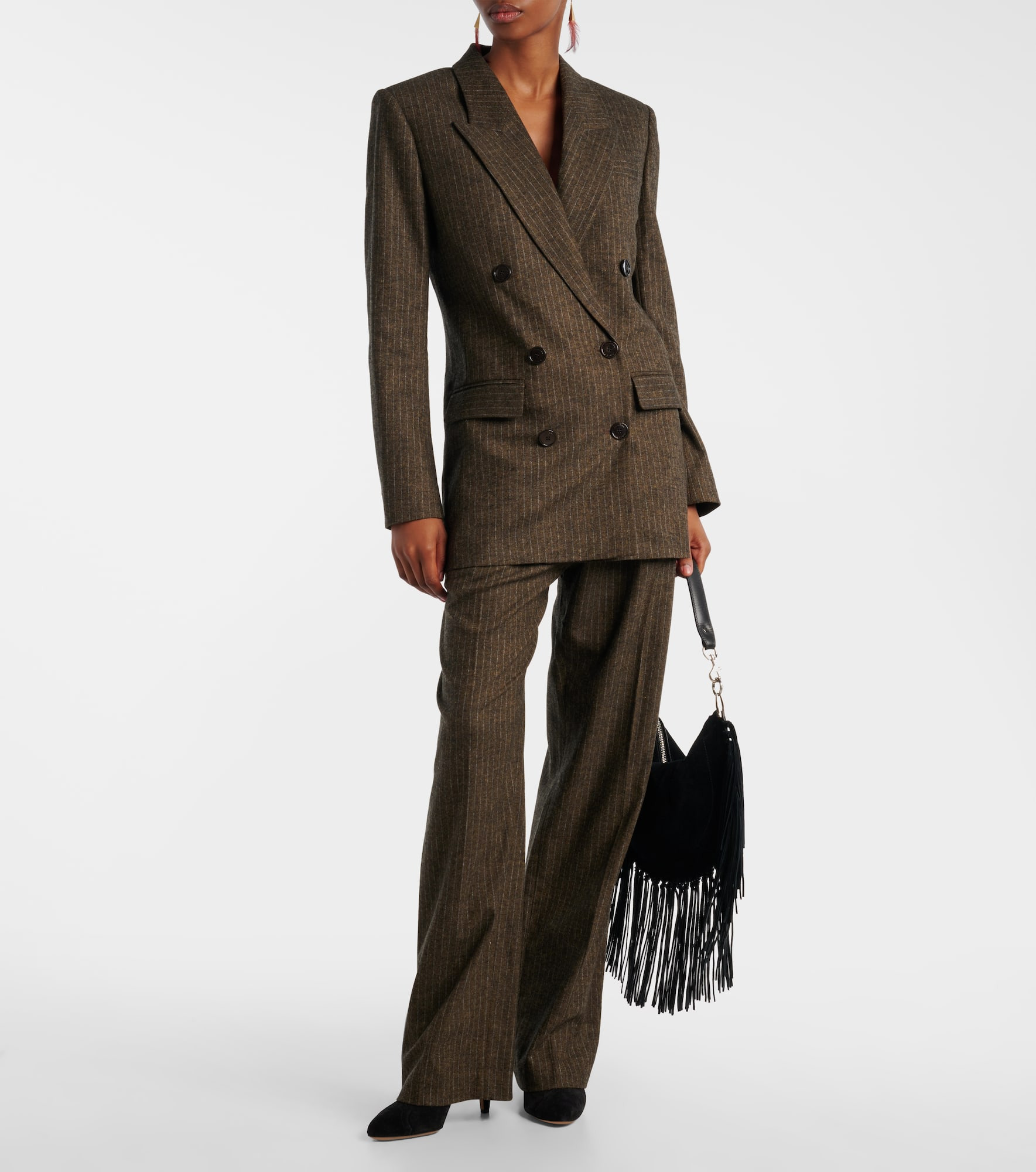 Jevima chalk stripe suit jacket - 2