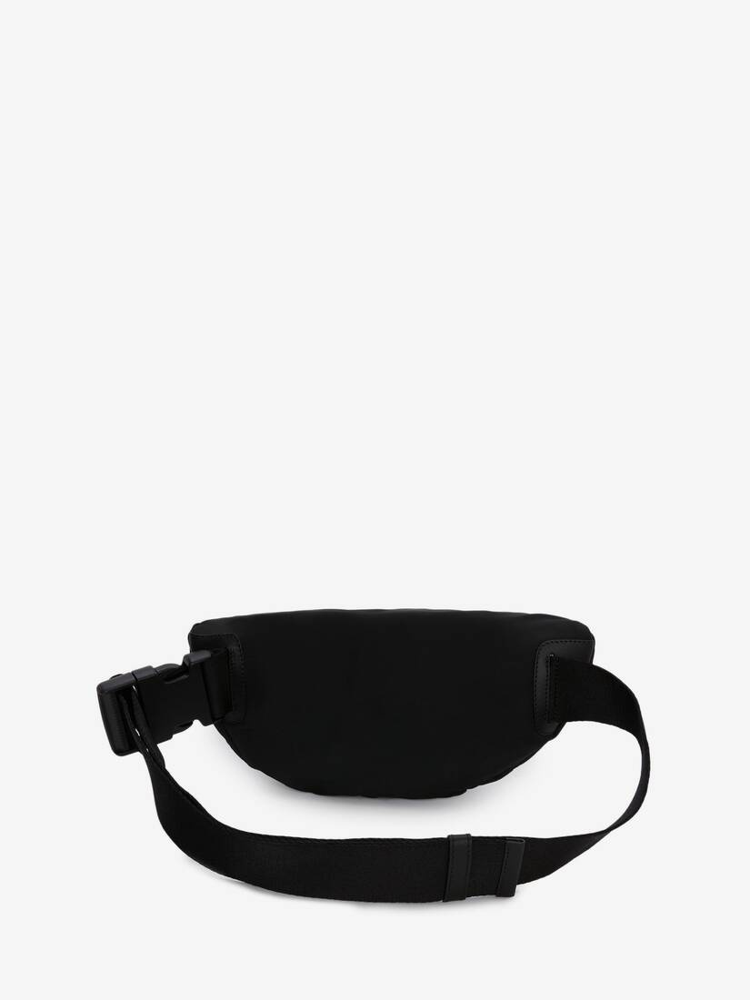 Mcqueen Graffiti Belt Bag in Black/off White - 3