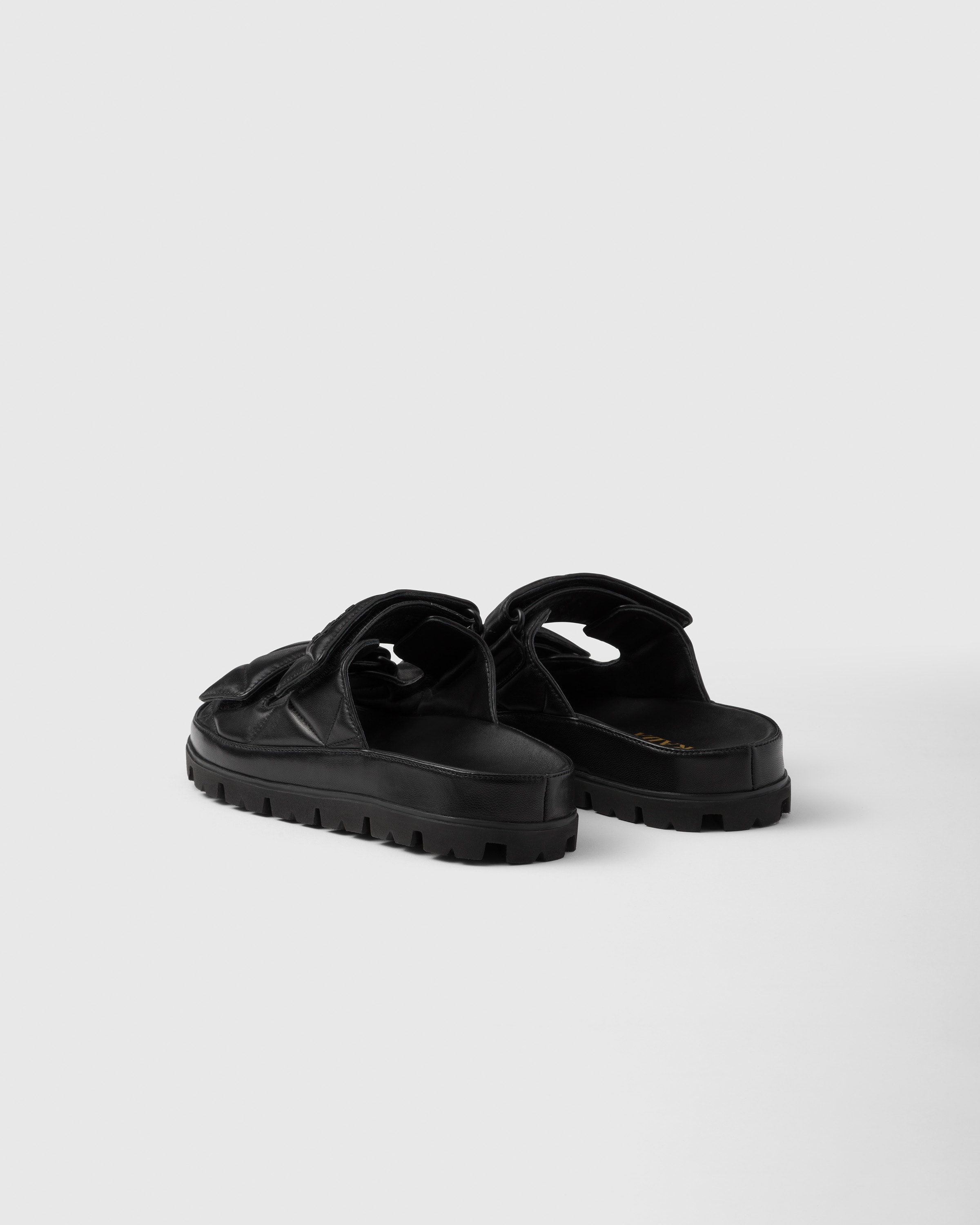 Padded nappa leather sandals - 4