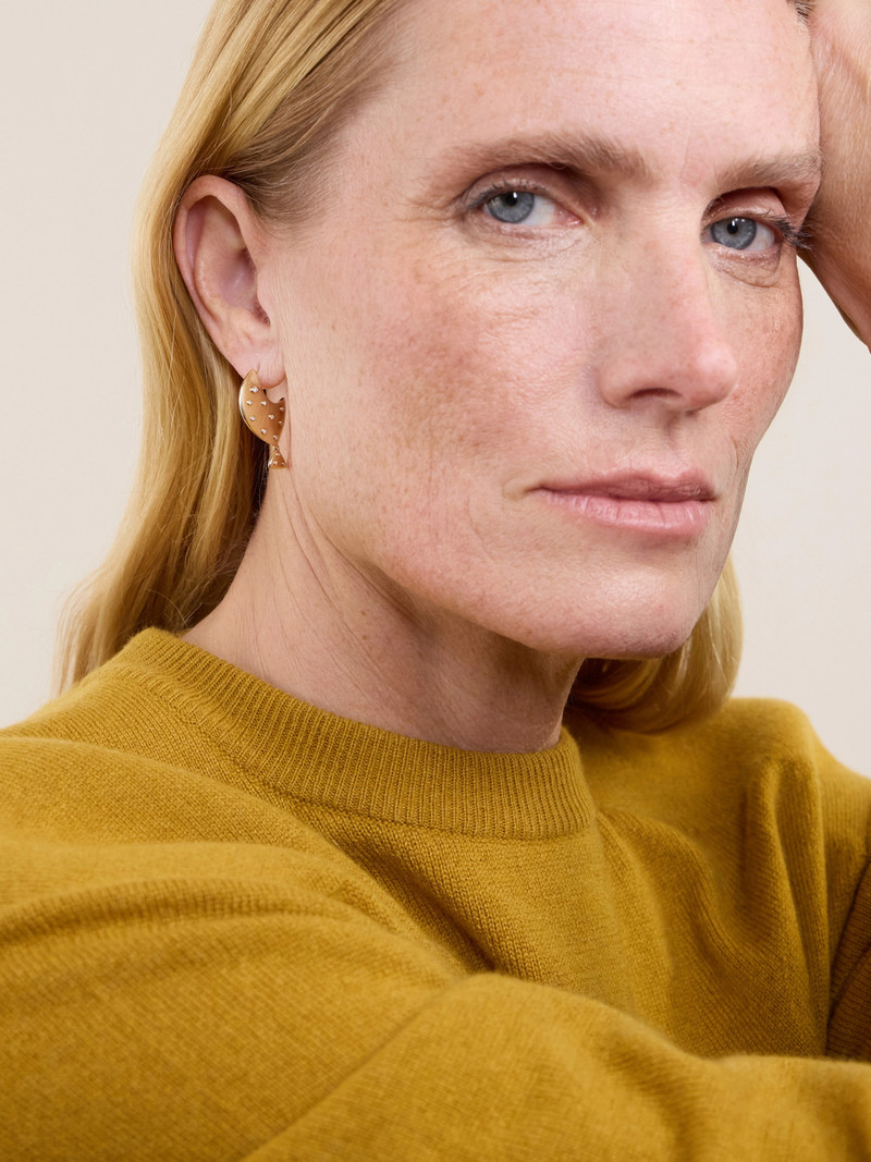 Yvonne Léon Poisson Clown 9-karat Gold Diamond Single Earring outlook