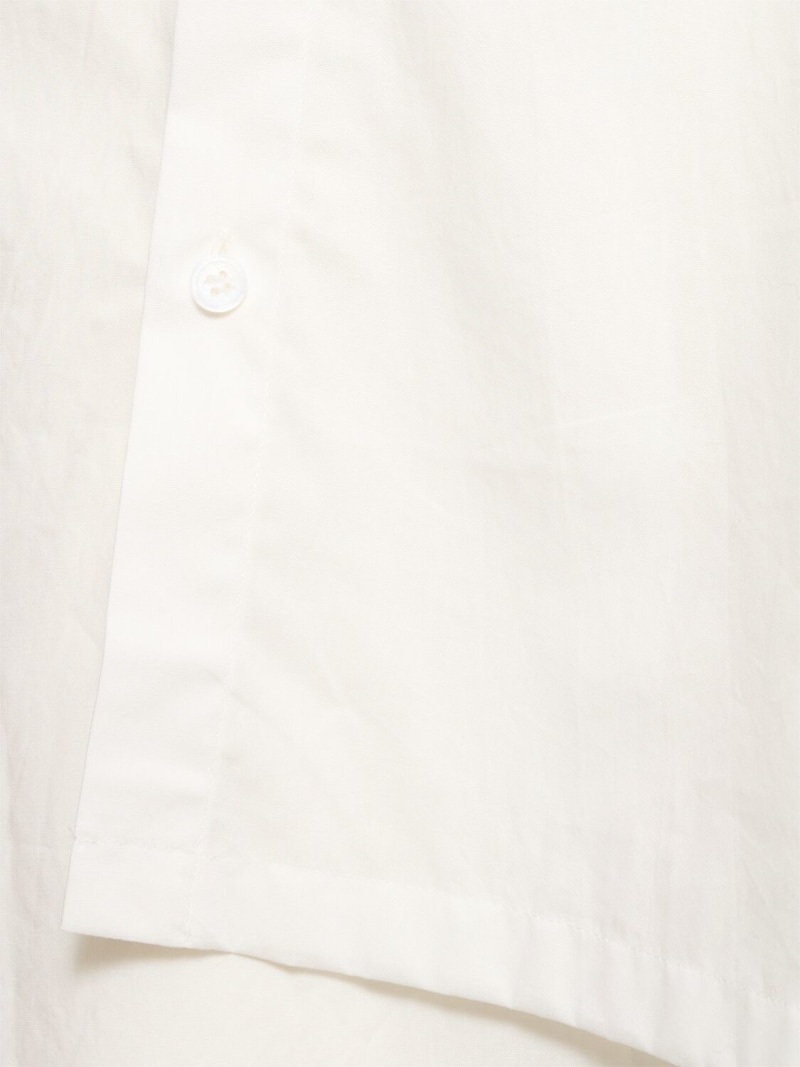 Asymmetric cotton poplin shirt - 2