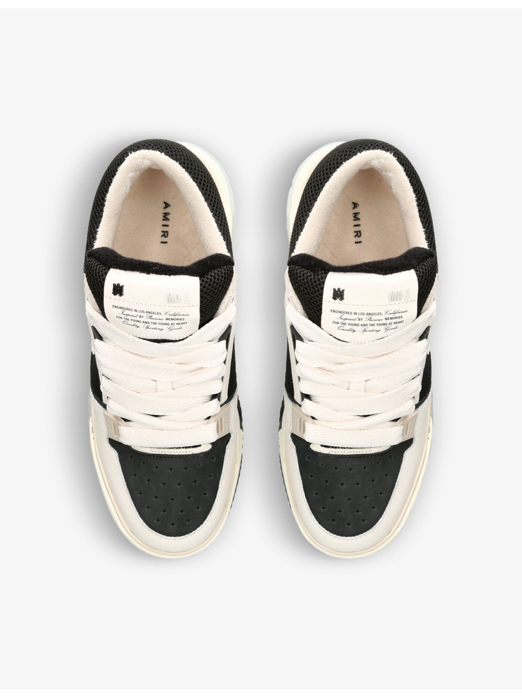 MA-1 leather low-top trainers - 2