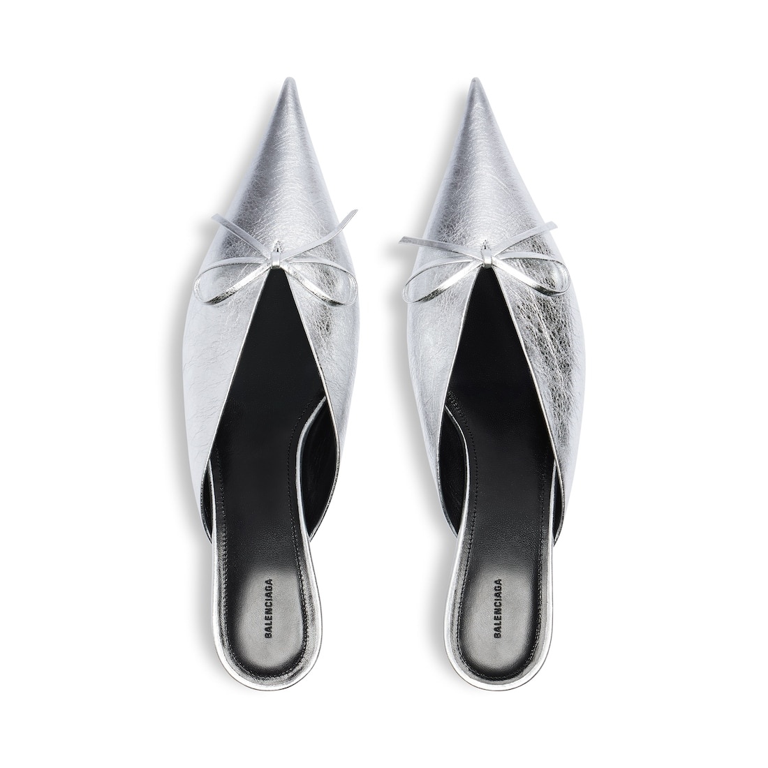 Women's Knife Bow 40mm Mule  in Silver - 6