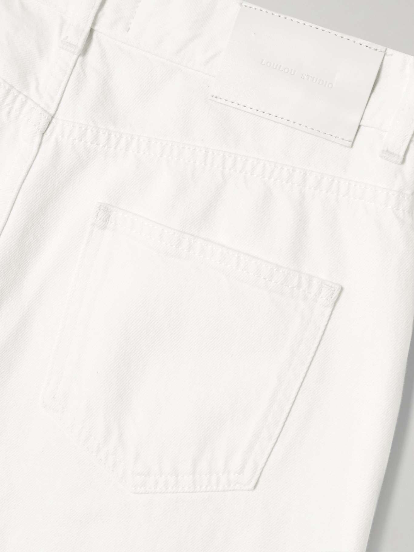 Samur high-rise straight-leg organic jeans Ivory - 6