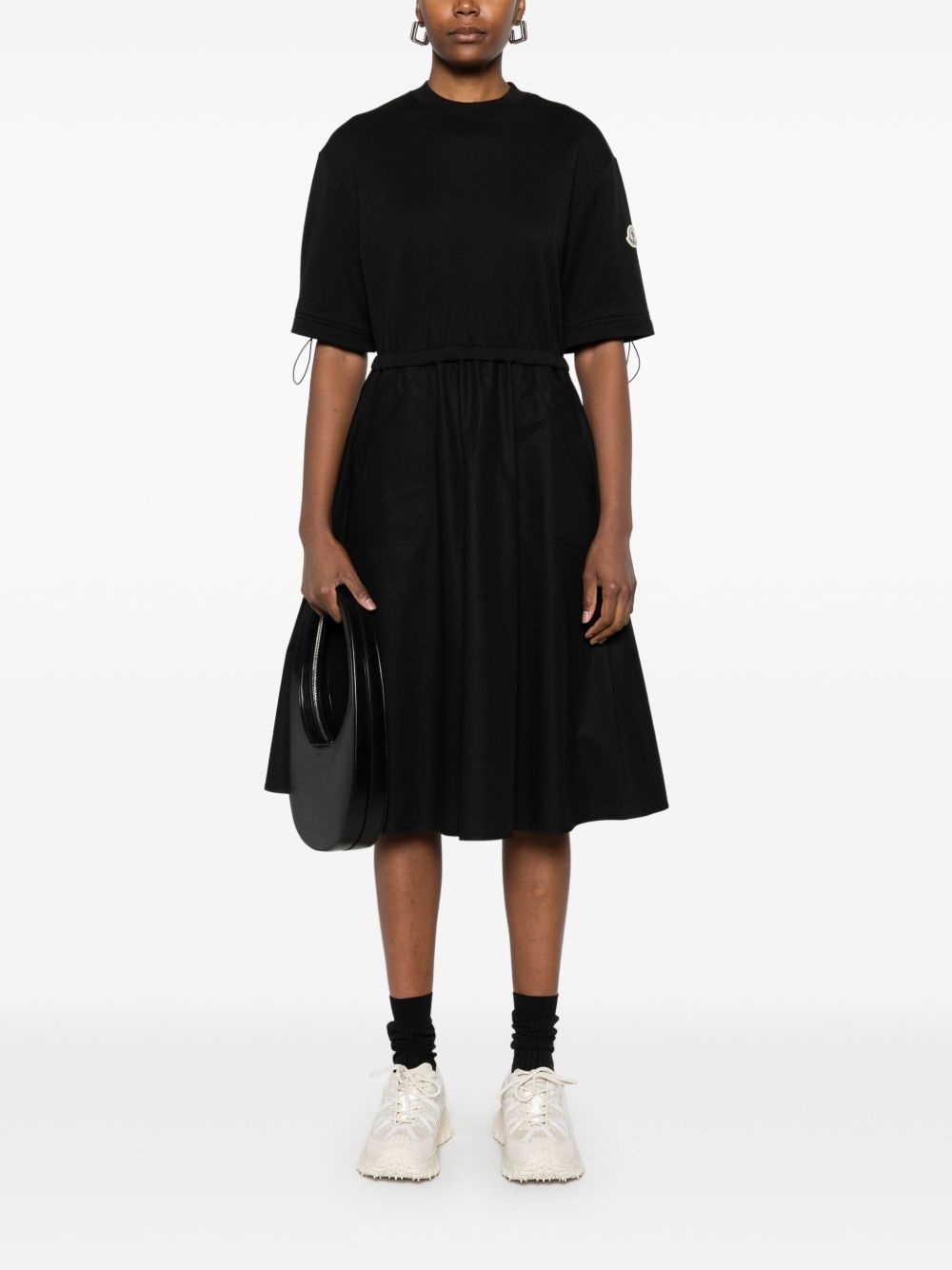 contras-panel midi dress - 2