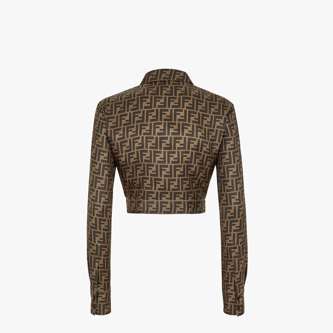 Brown silk shirt - 2