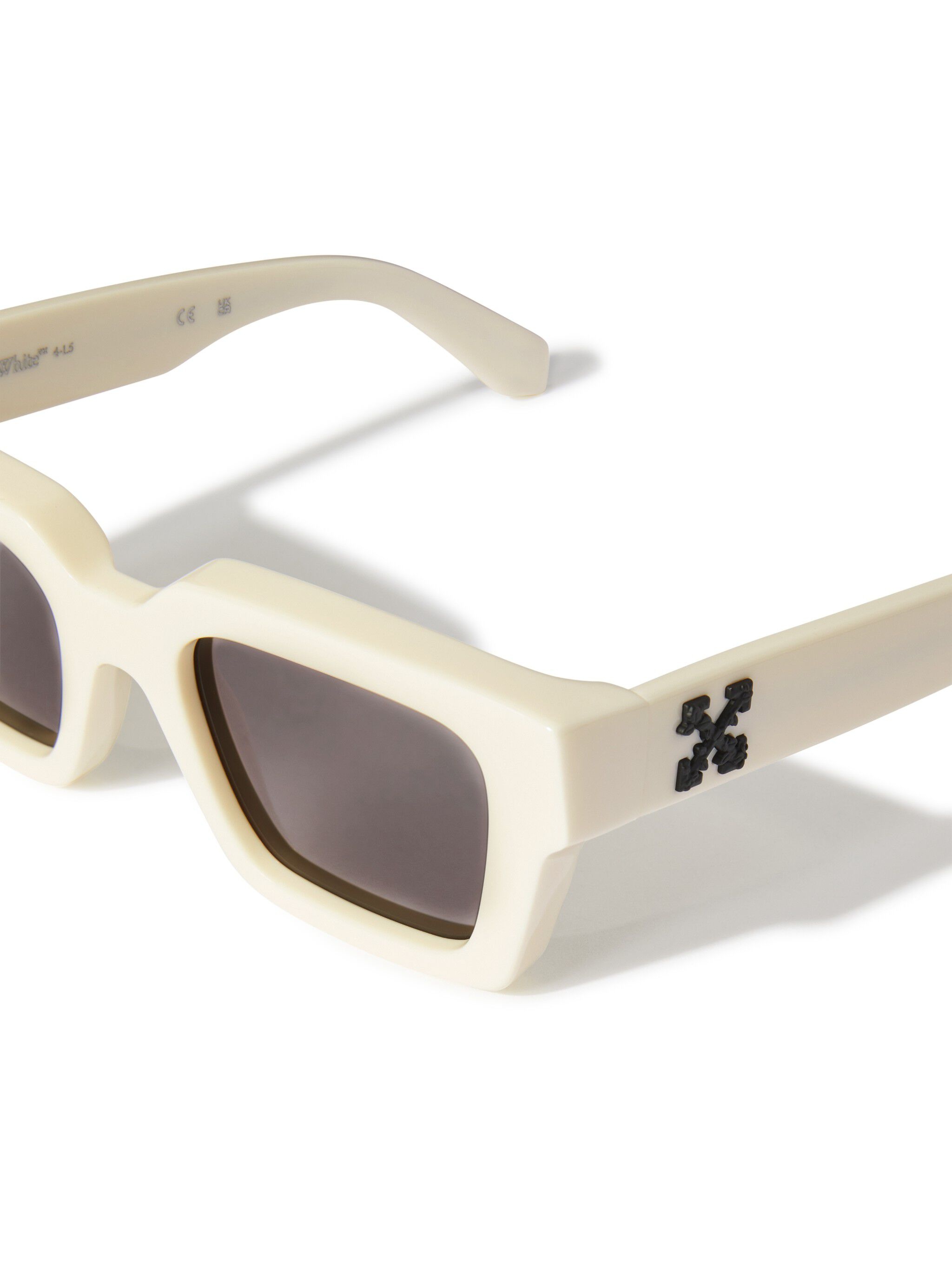 White/Dark Gray Virgil Sunglasses - 2