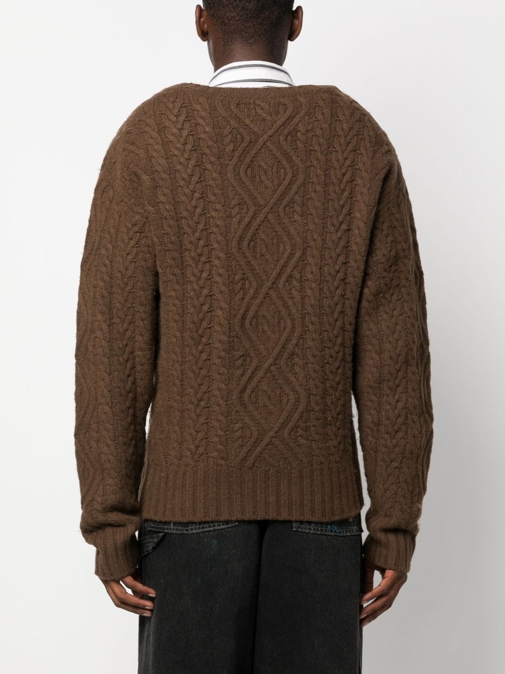 cable-knit jumper - 4