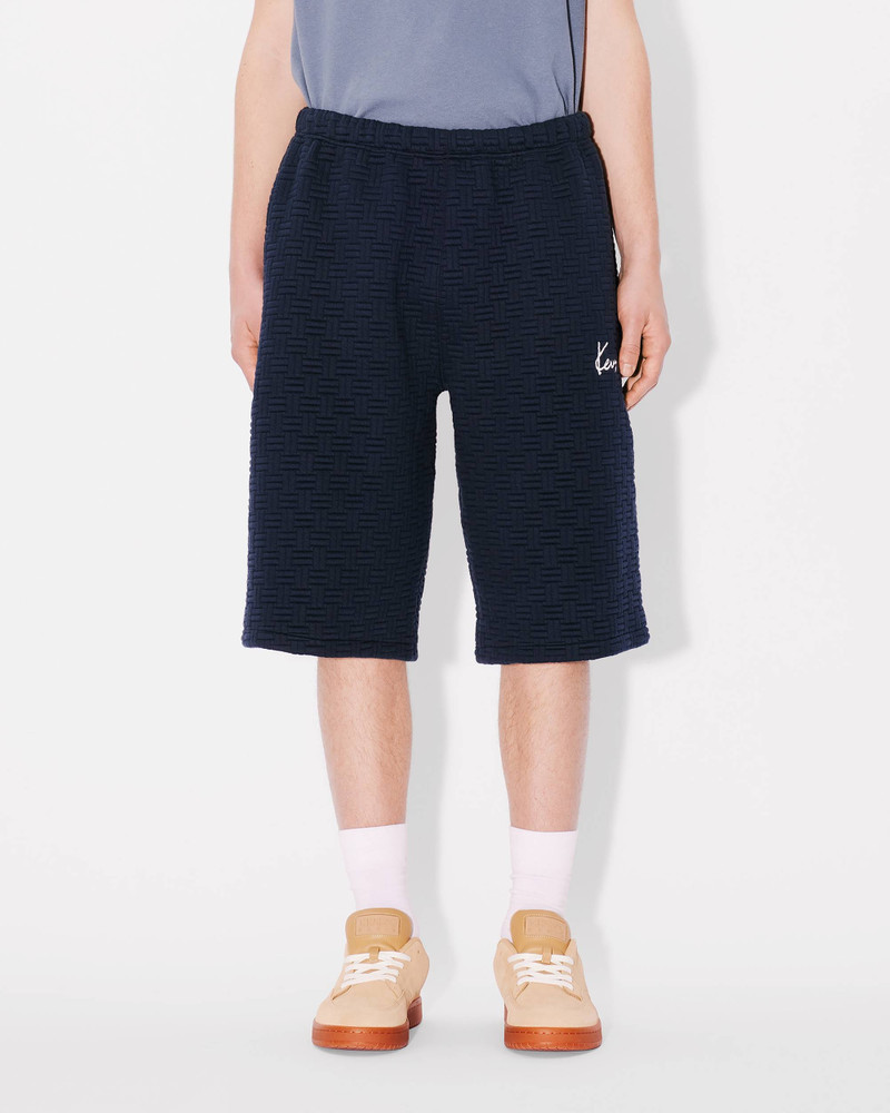 'KENZO Weave' embroidered oversized short 3
