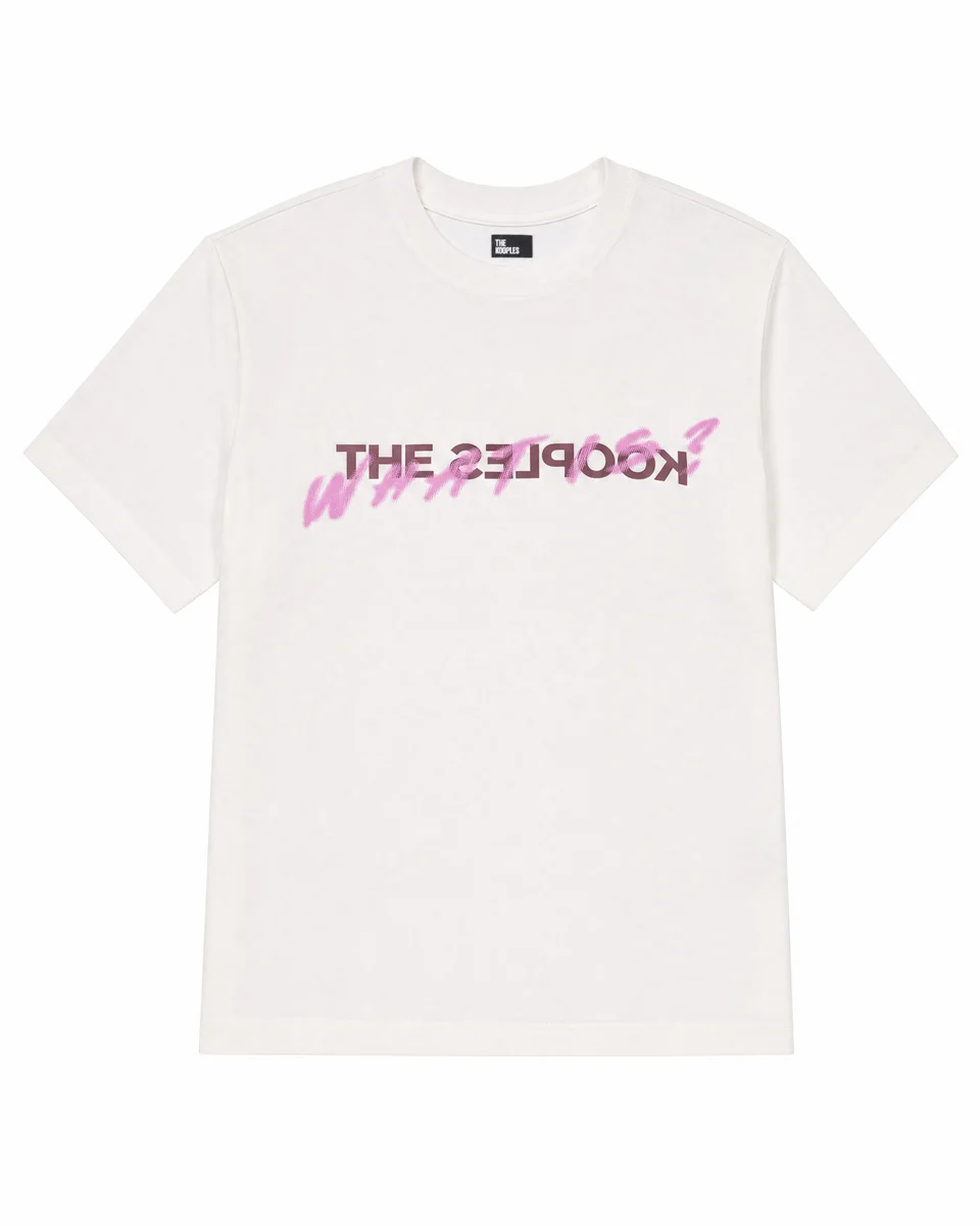 'WHAT IS' PINK DENIM T-SHIRT - 1