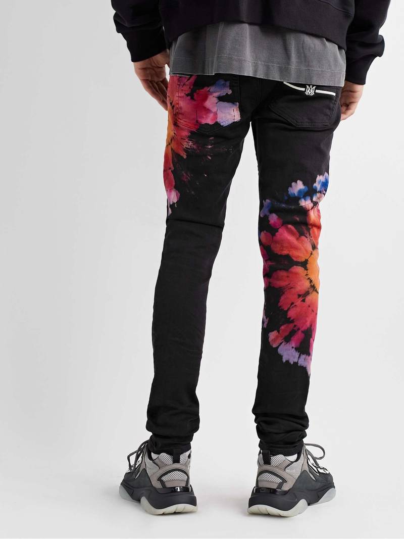Skinny-Fit Tie-Dyed Jeans 4