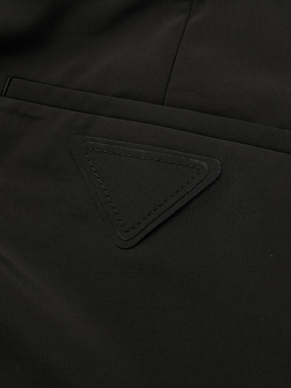 logo-patch wide-leg trousers - 6