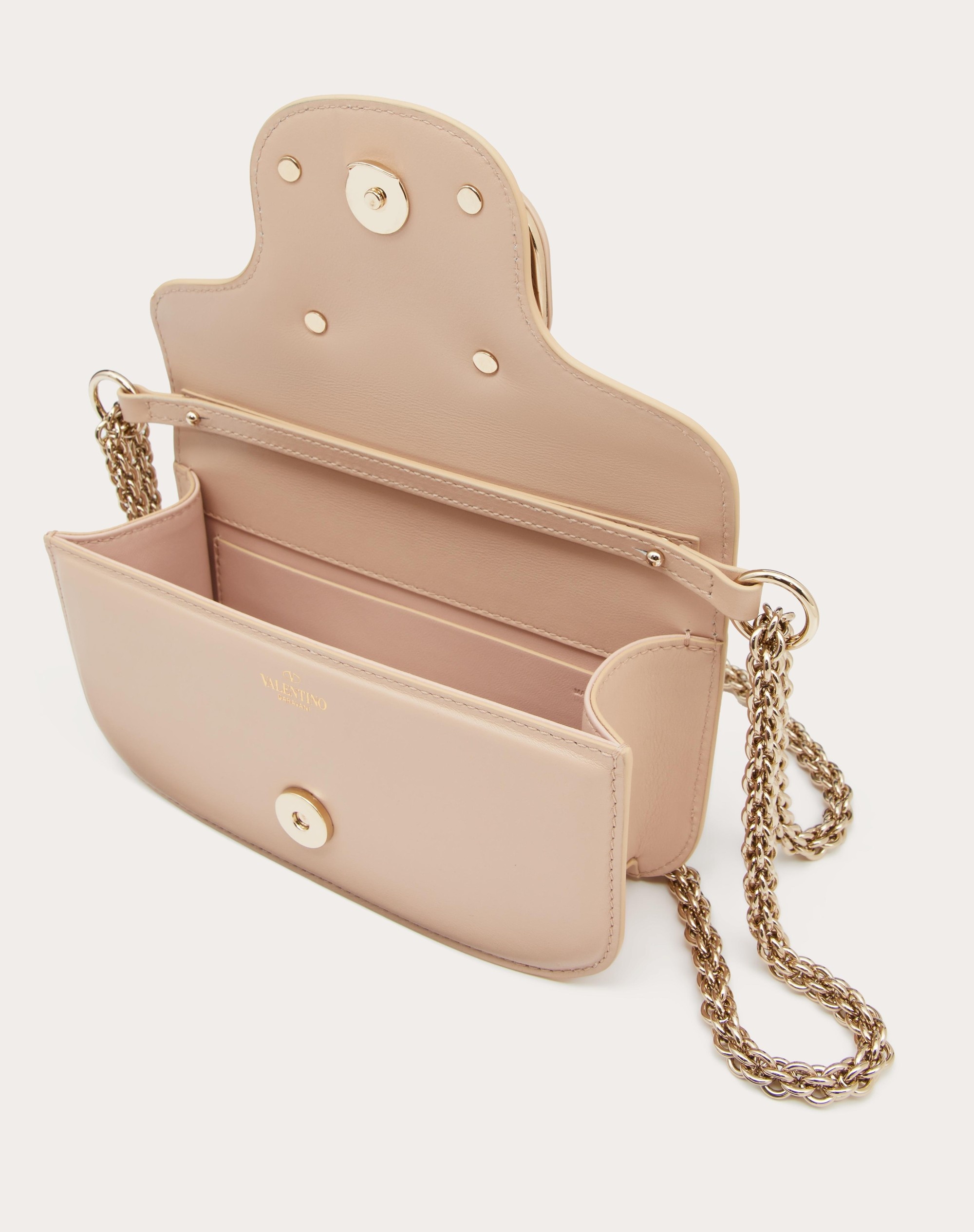 VALENTINO GARAVANI LOCÒ CALFSKIN SHOULDER BAG - 7