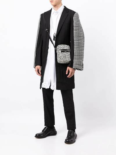 Comme des Garçons Homme Plus zig-zag print wool tailored trousers outlook