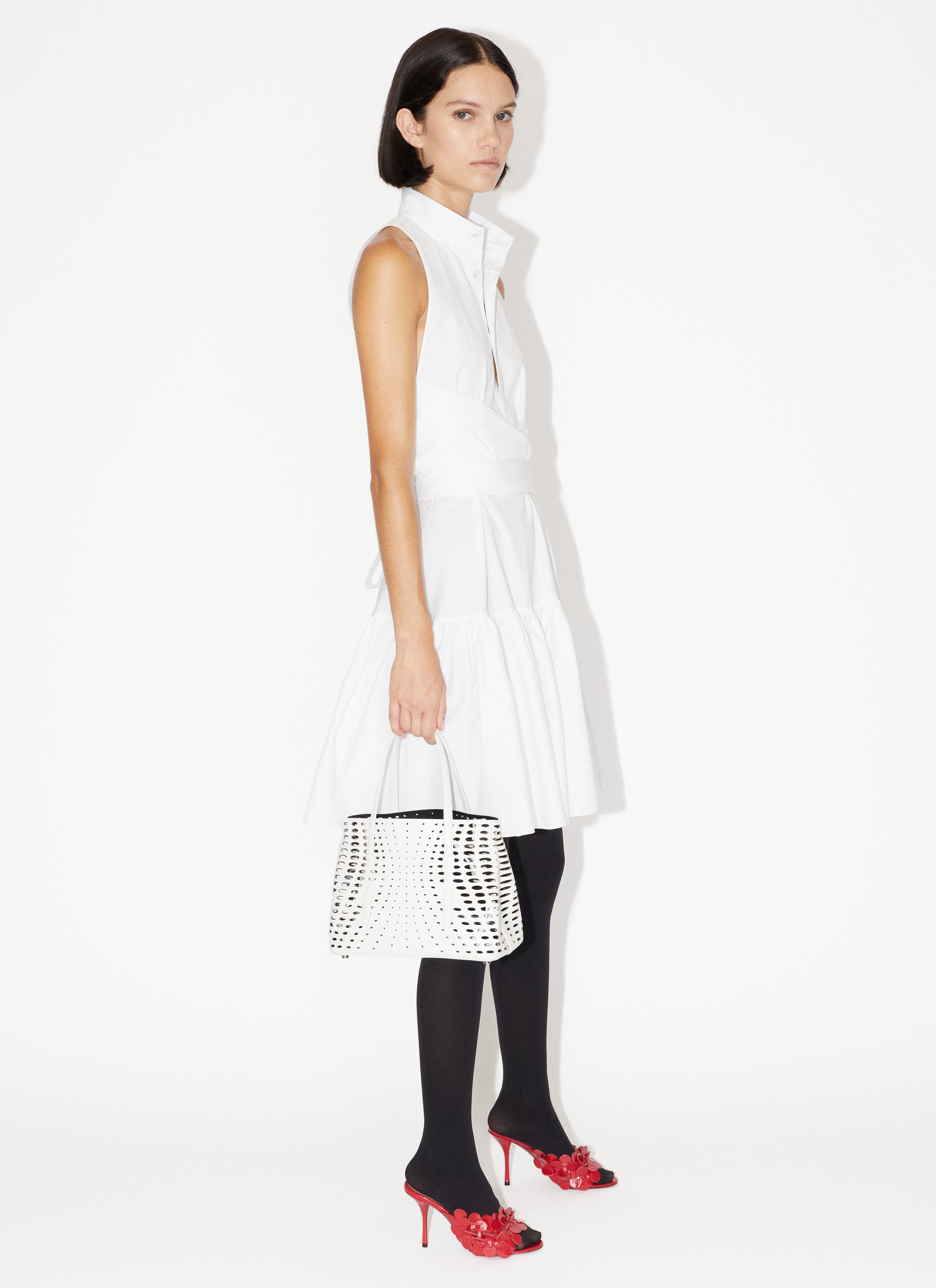 BUTTONED DRESS IN COTTON - 4