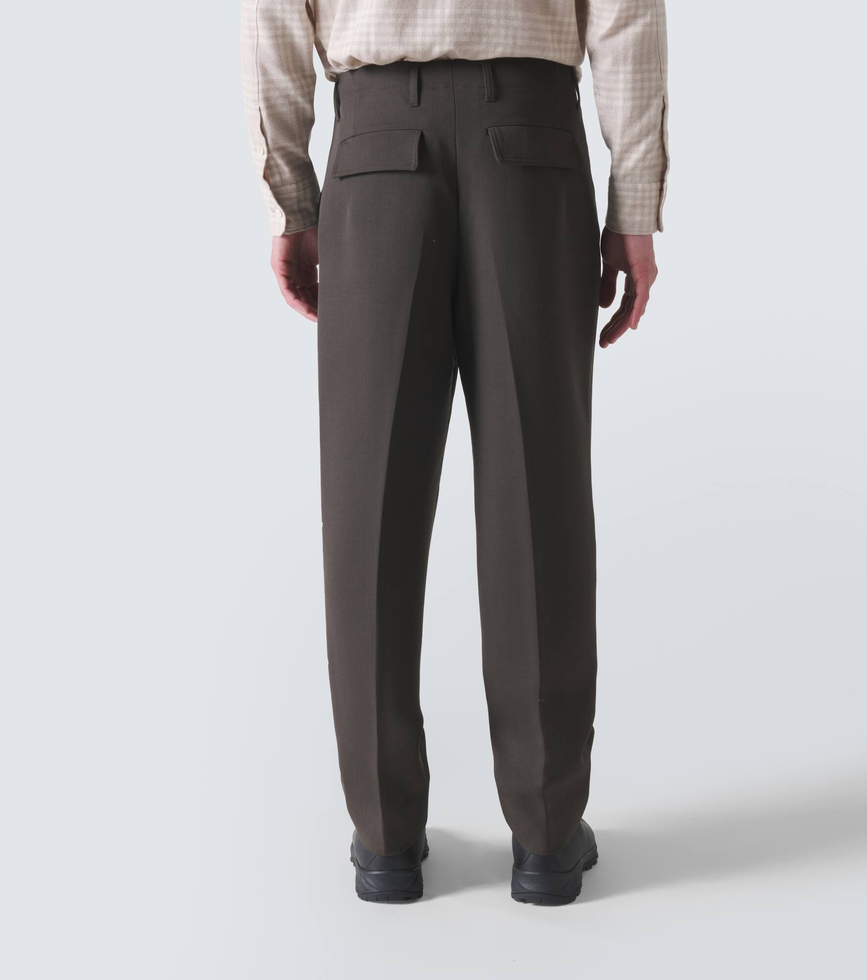 Wool straight pants - 4