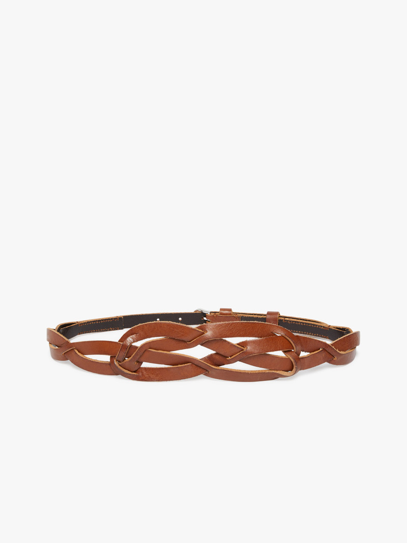 LAMPARA Woven leather belt 1