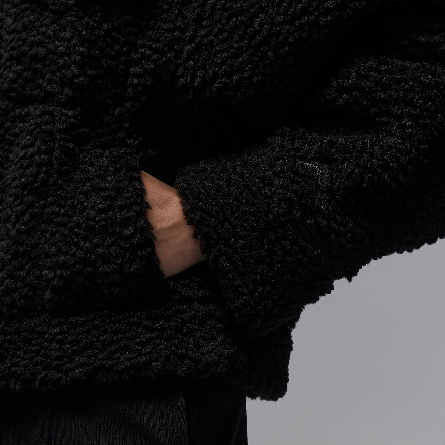 (WMNS) Air Jordan Teddy Jacket 'Black' FD7169-010 - 2