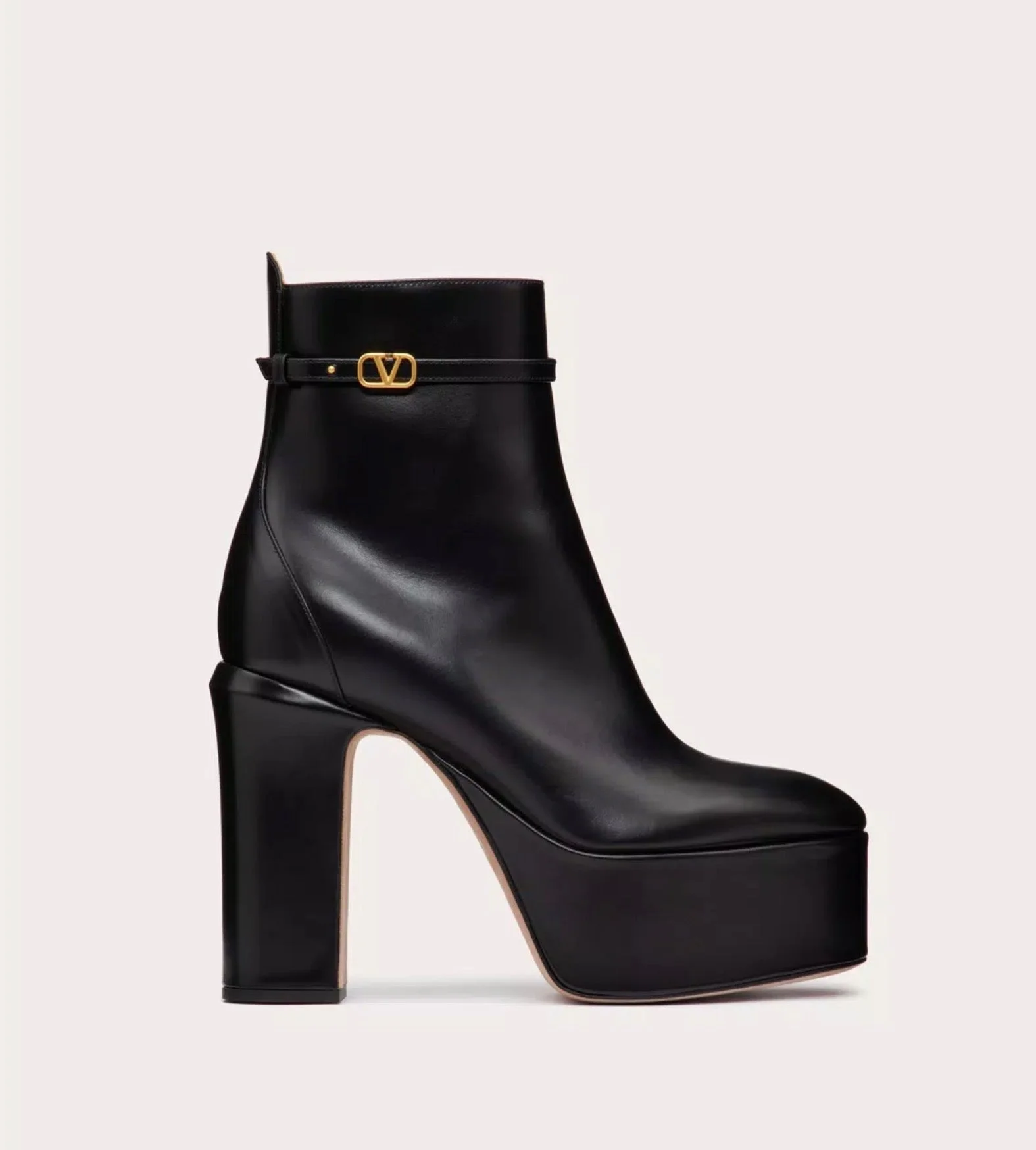 Valentino Tan-Go Platform Ankle Boots - 1