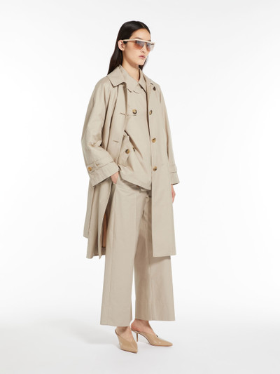 Max Mara DTRENCH Double-breasted trench coat in water-resistant cotton twill outlook