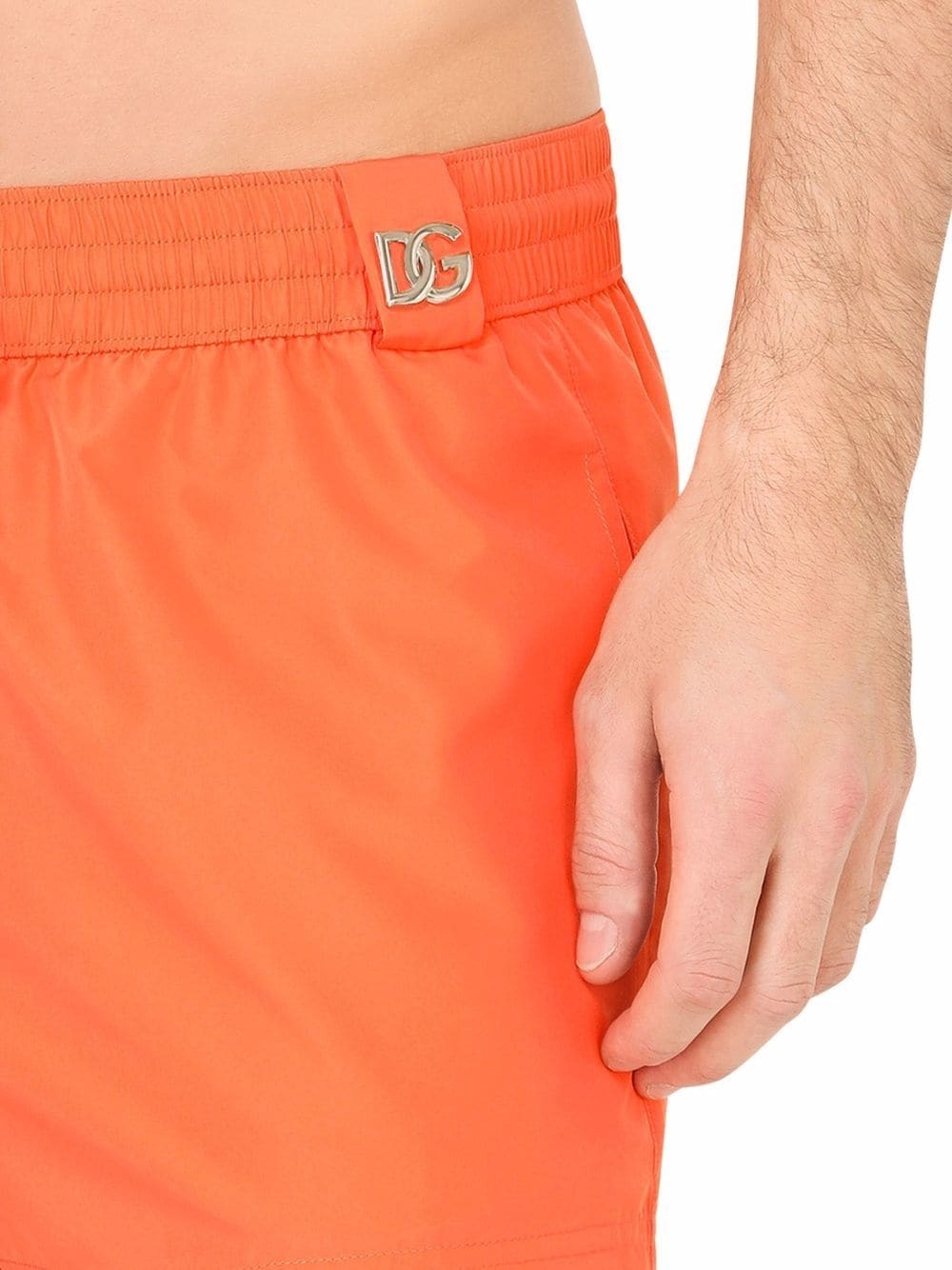 logo-plaque swim shorts - 4