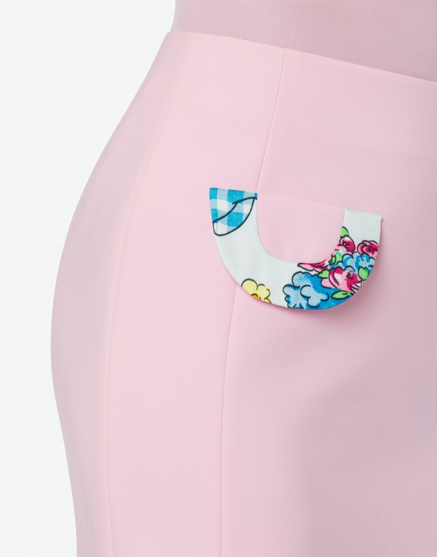 CALICO ANIMALS DETAILS CRÊPE SKIRT - 4