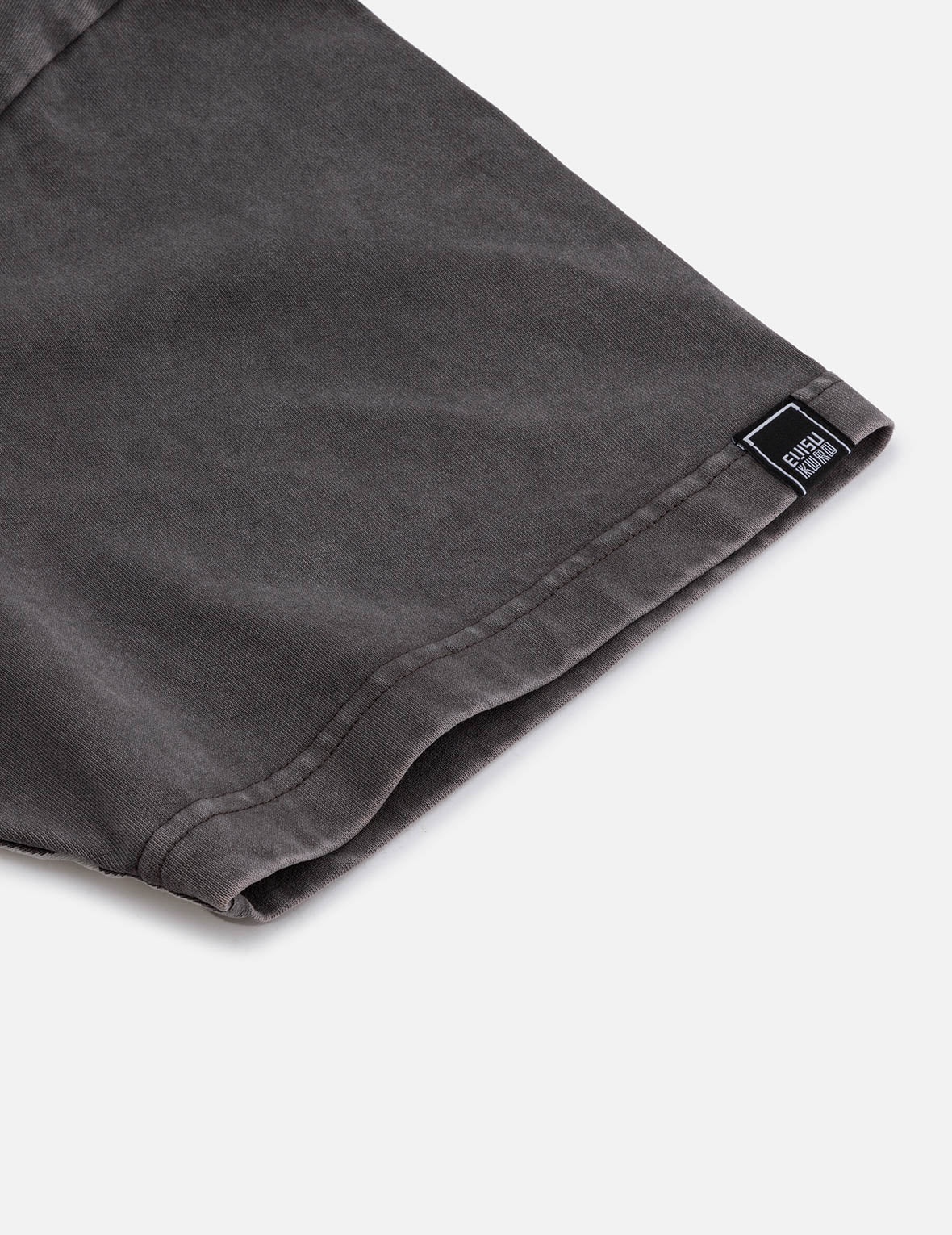 Washed Logo Embroidery and Print Loose Fit T-shirt - 13
