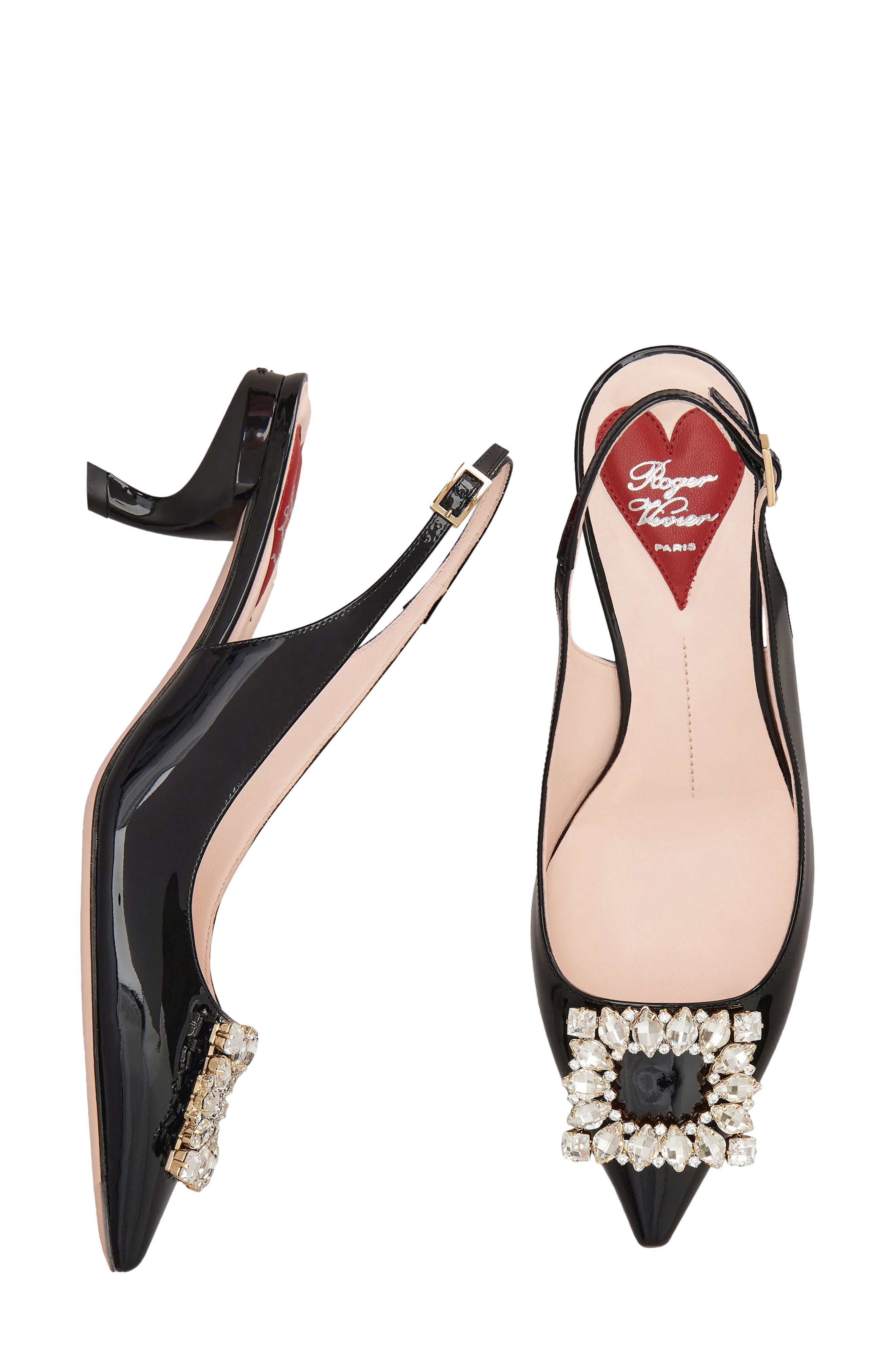 Virgule Pointed Toe Slingback Pump - 4