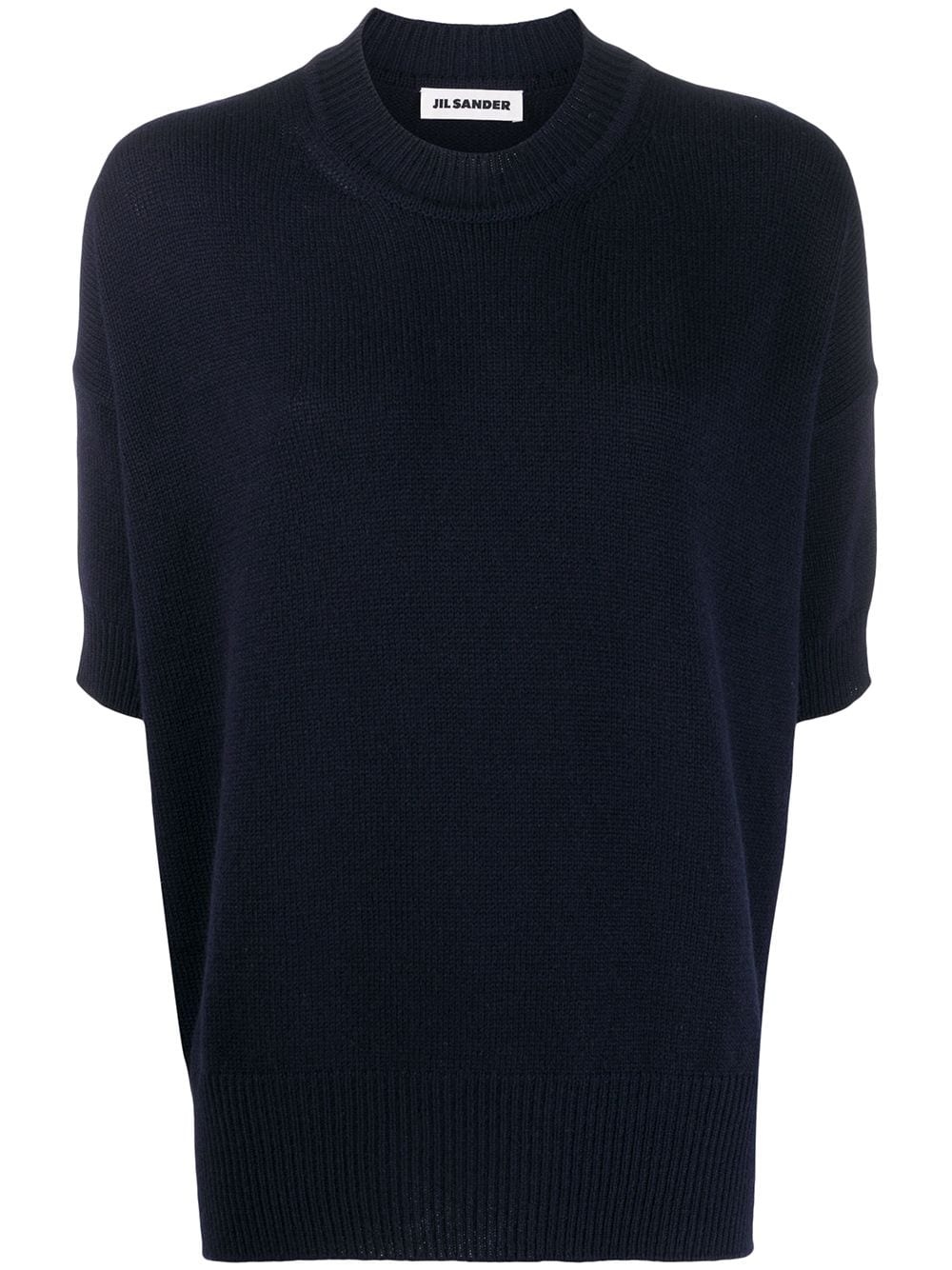 cropped sleeve jumper - 1