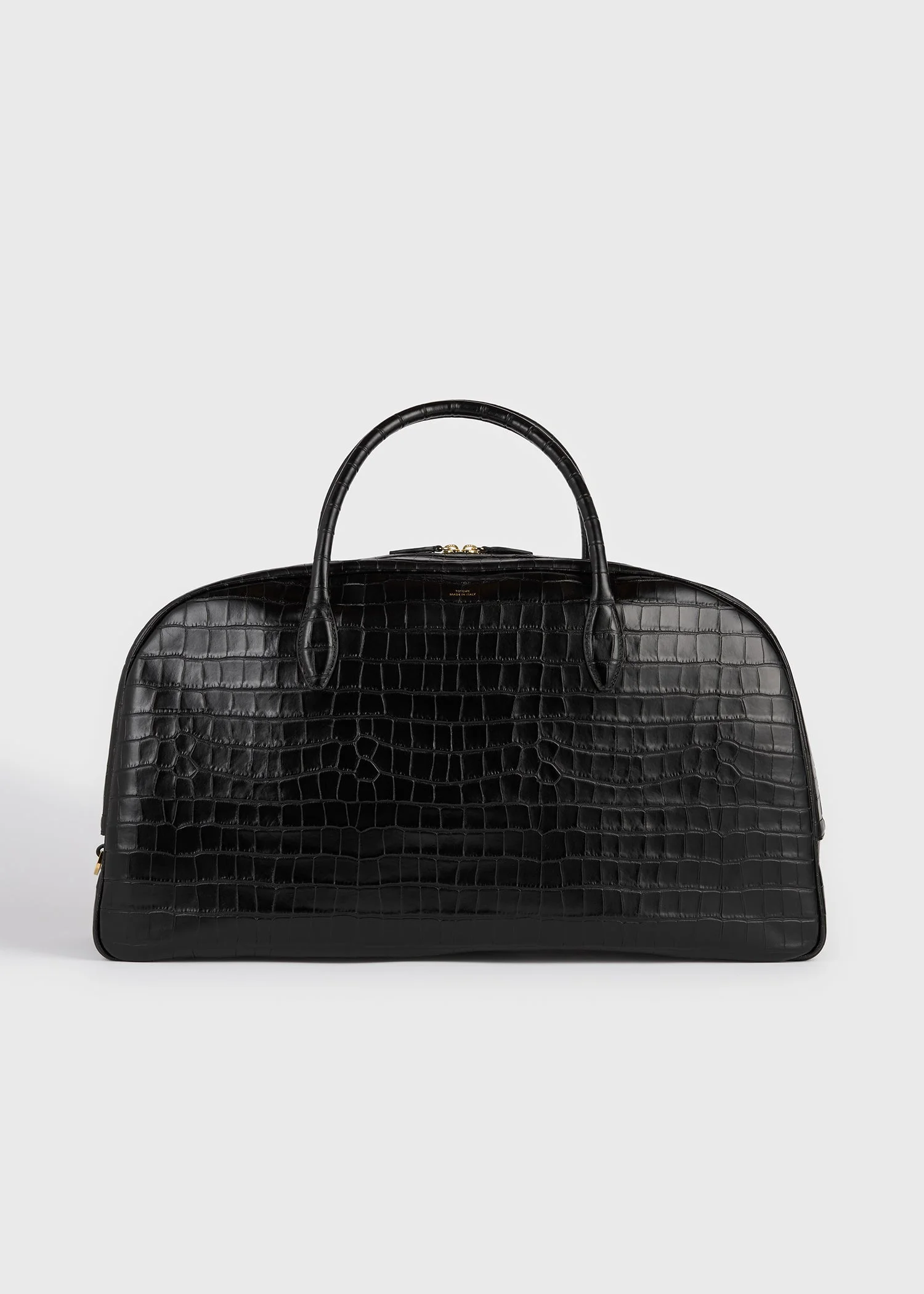 Croco-embossed traveler black - 1