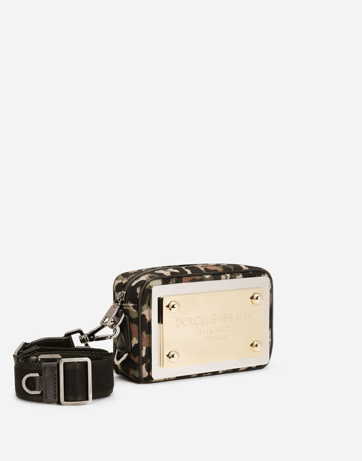 Camouflage jacquard crossbody bag - 3