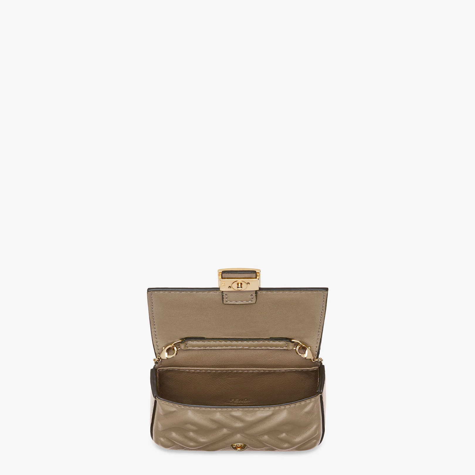 Gray nappa leather charm - 4