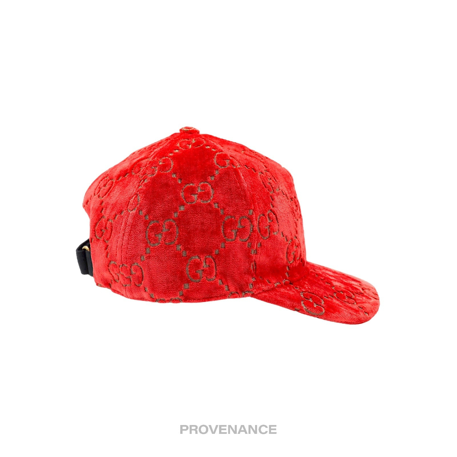 Gucci GG Monogram Canvas Velour Cap - Orange - 5