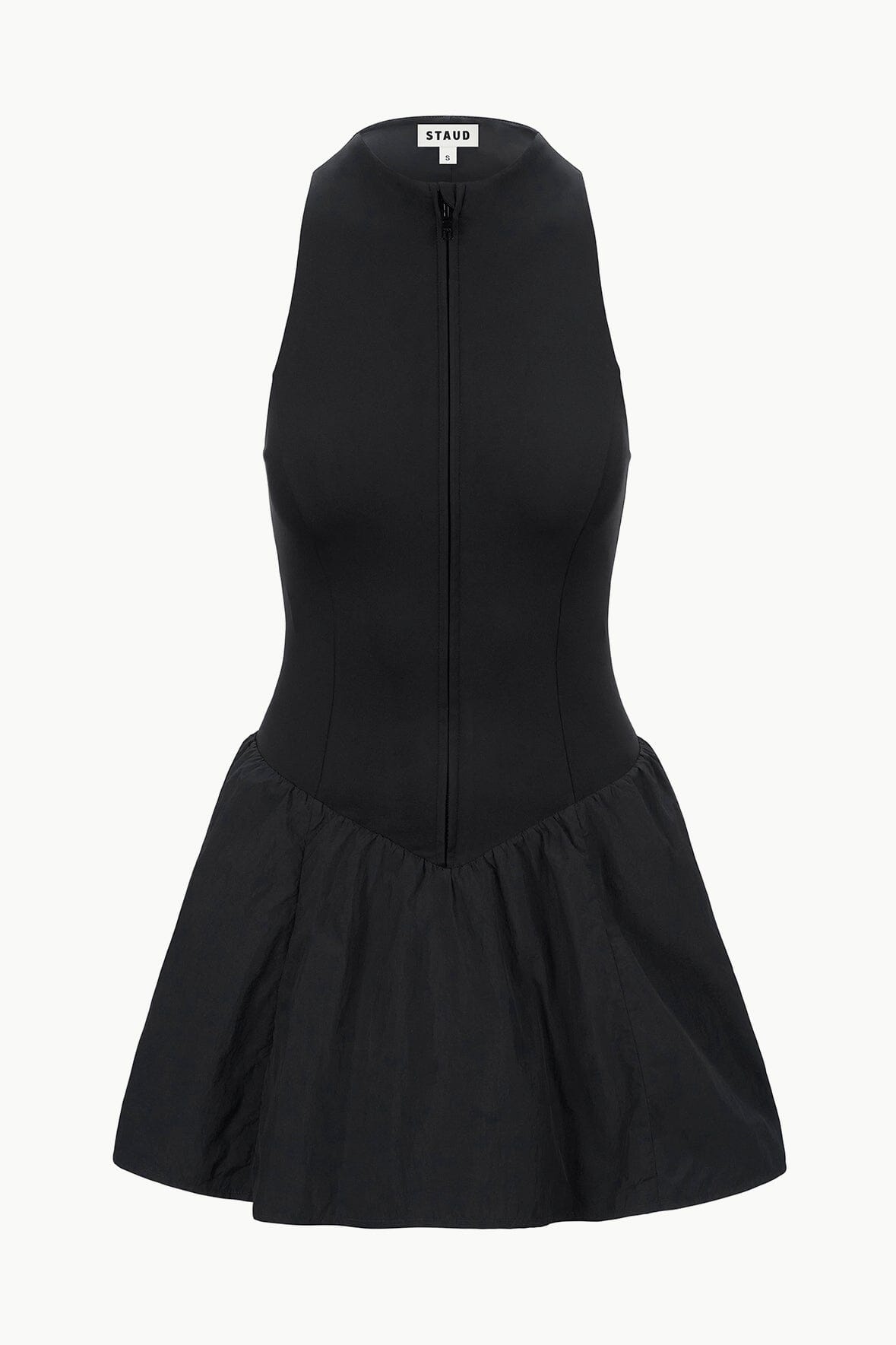 STAUD CREVASSE MINI DRESS BLACK - 1
