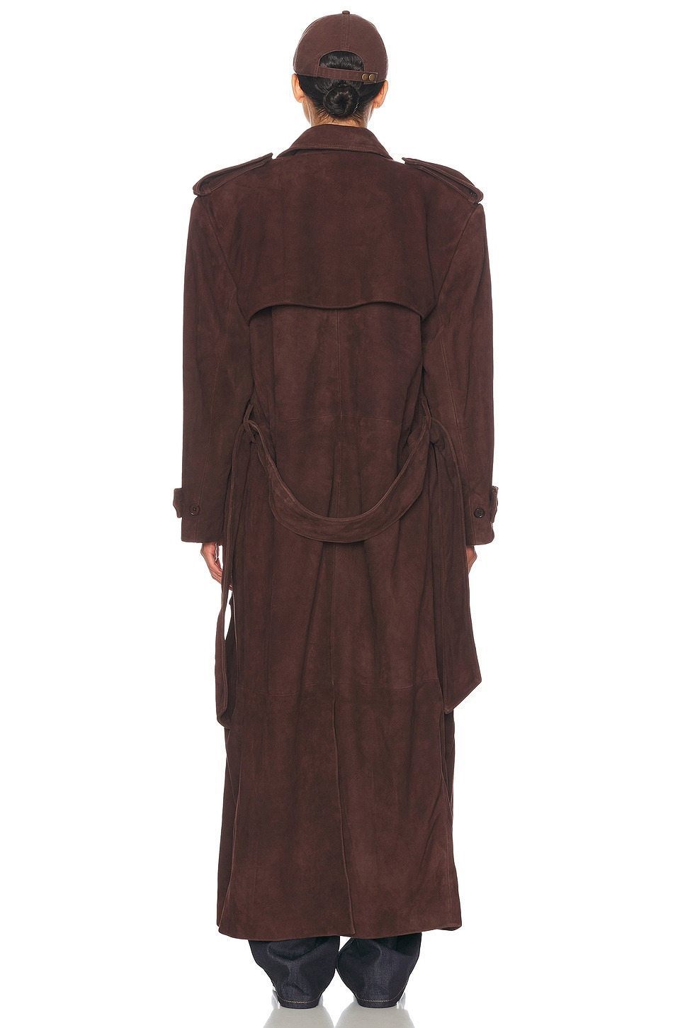 Suede Trench Coat - 5