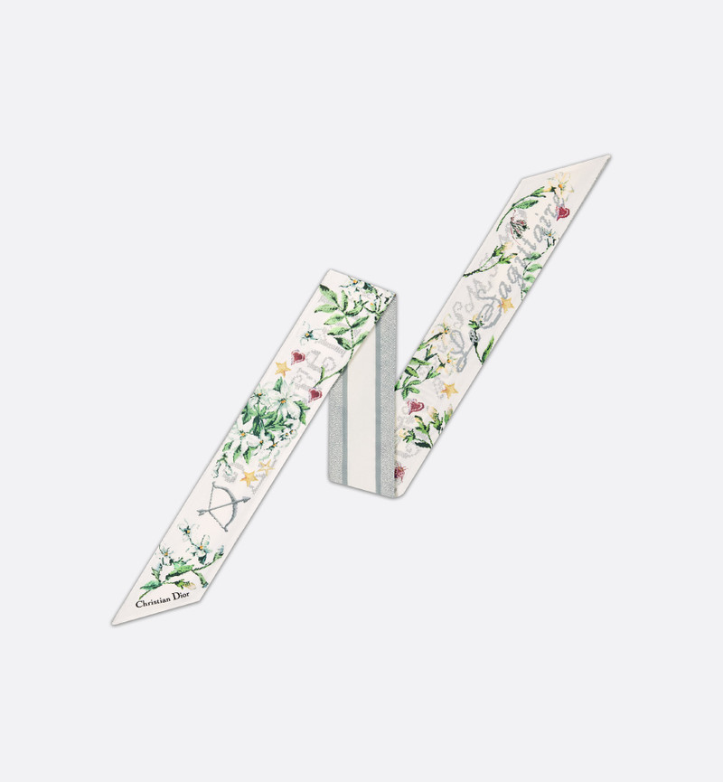 Christian Dior 1947 Zodiac Sagittarius Mitzah Scarf 1