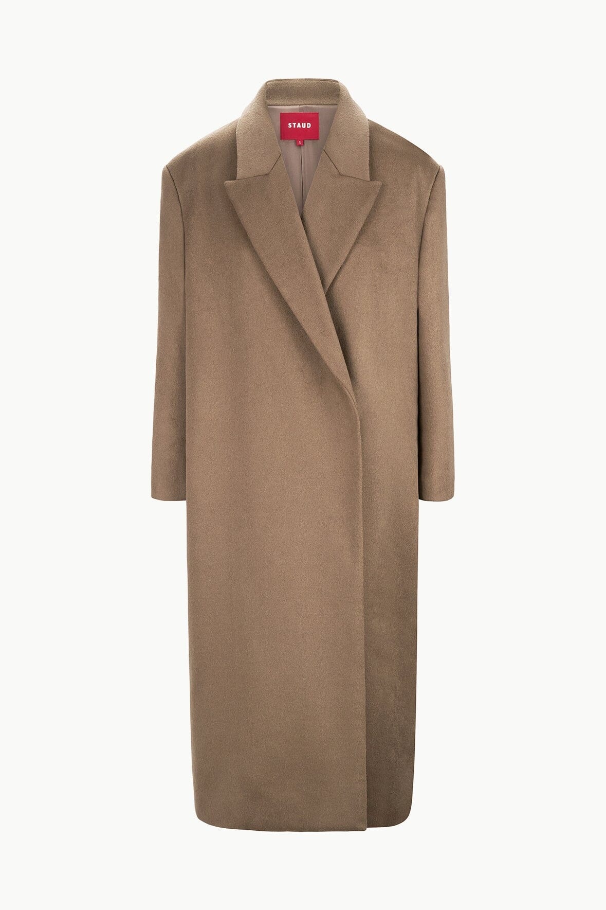 STAUD SERGE COAT DEEP TAUPE - 1