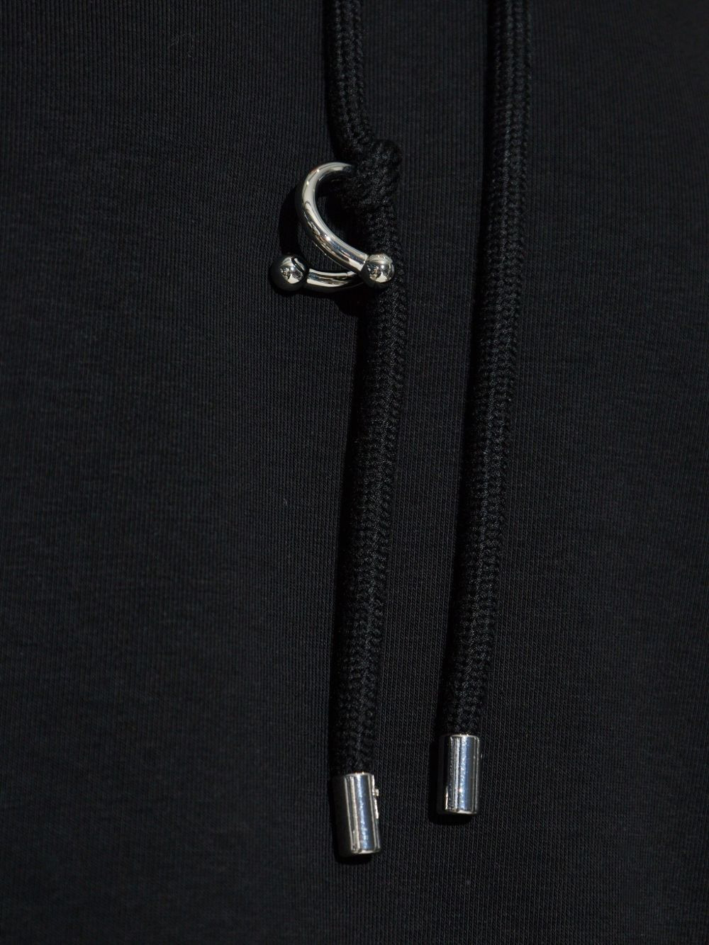 ring-detail drawstring hoodie - 5