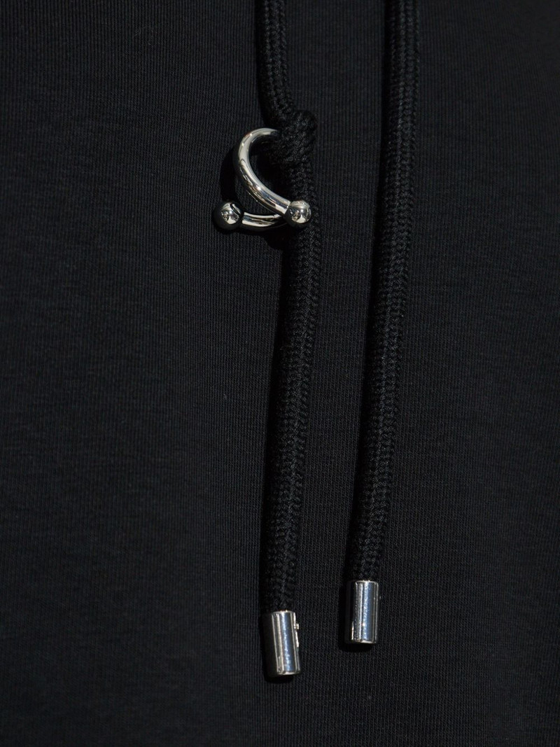 ring-detail drawstring hoodie 5