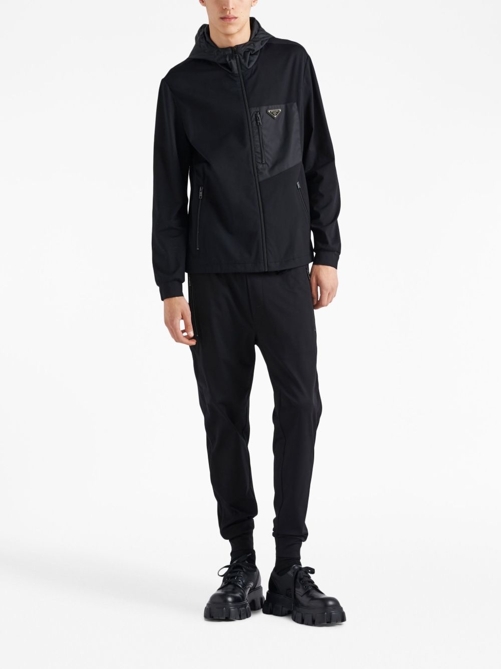 logo-plaque slim-fit trousers - 2