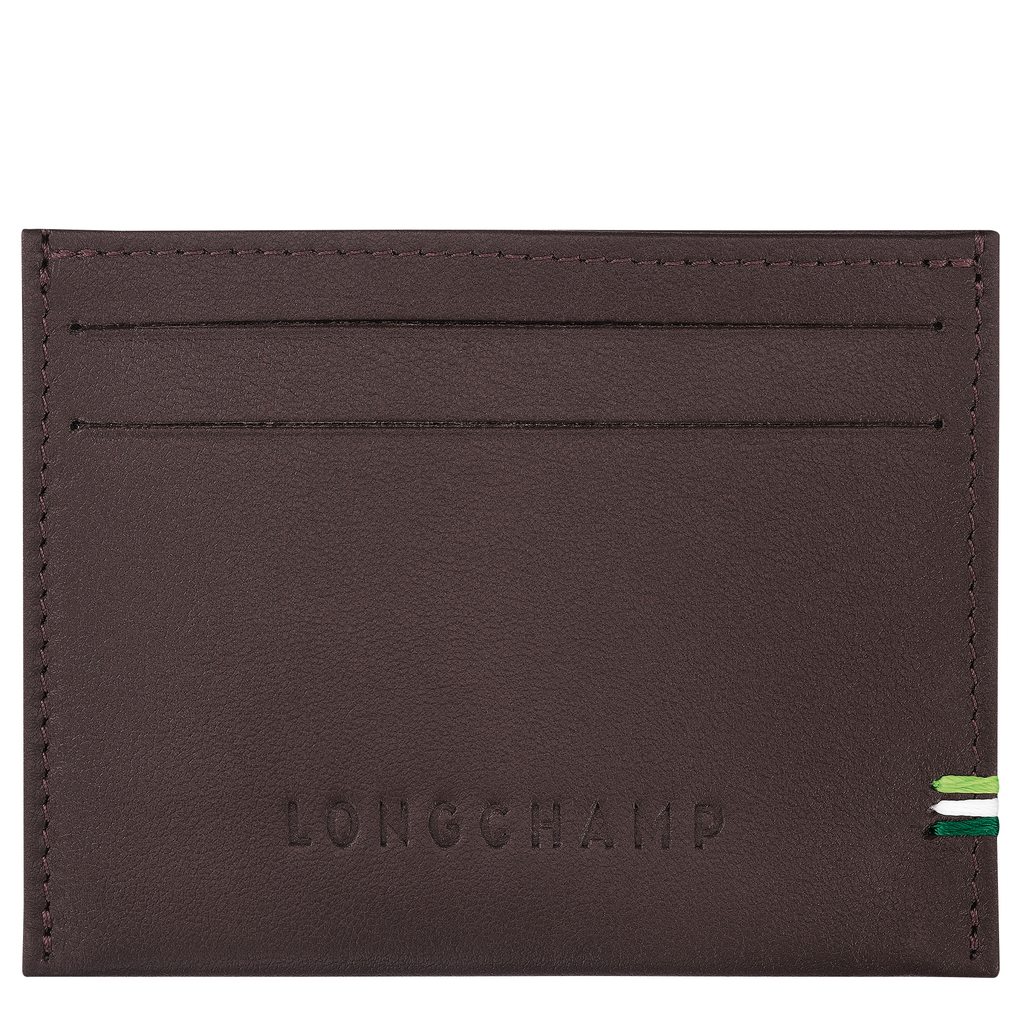 Longchamp sur Seine Card holder Mocha - Leather - 1