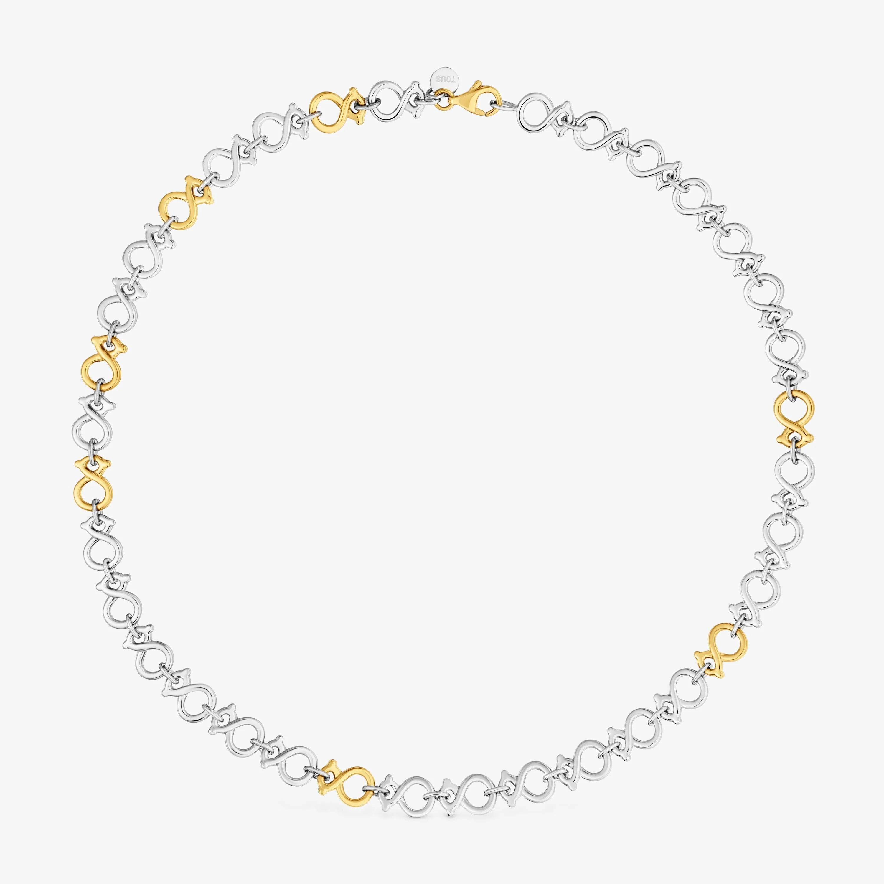 Two-tone steel Necklace TOUS Infinity - 1