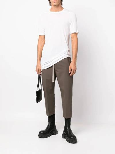 Rick Owens cropped drop-crotch trousers outlook