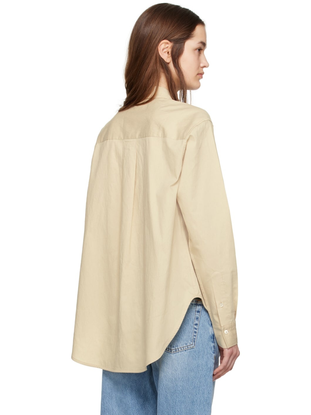 Beige Crinkled Shirt - 3