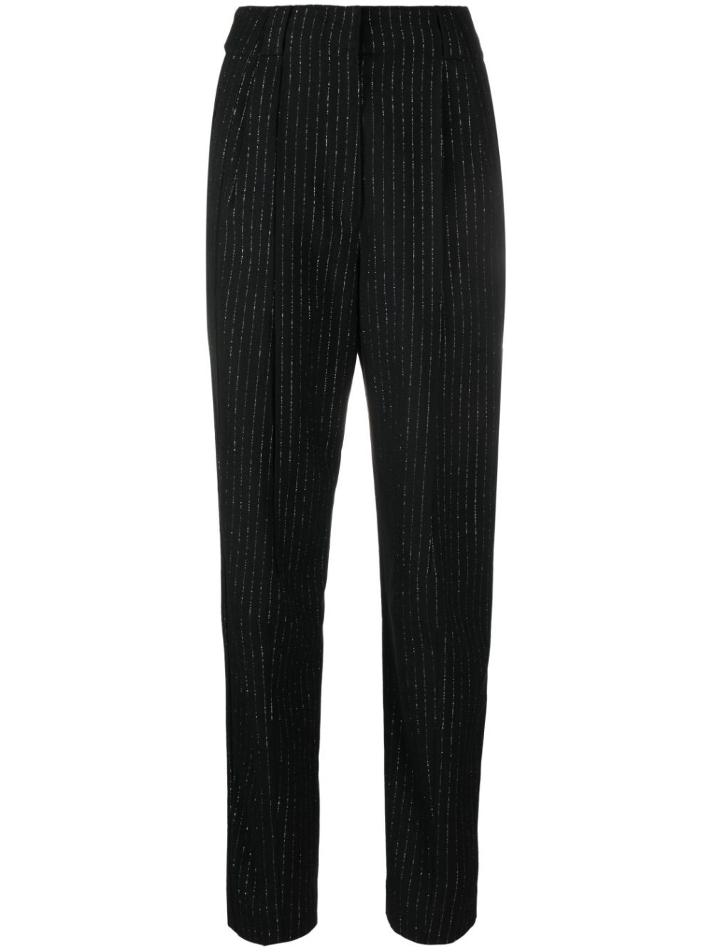 pinstripe wool trousers - 1