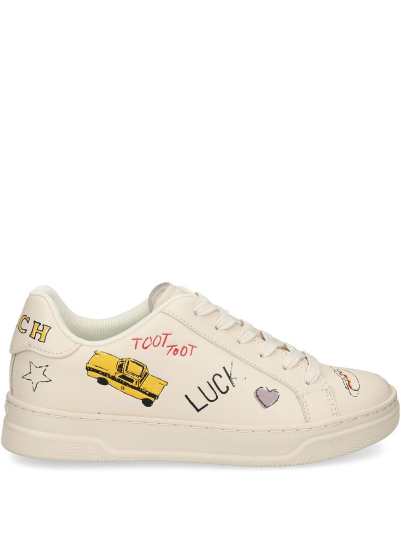 leather lace-up sneakers 1