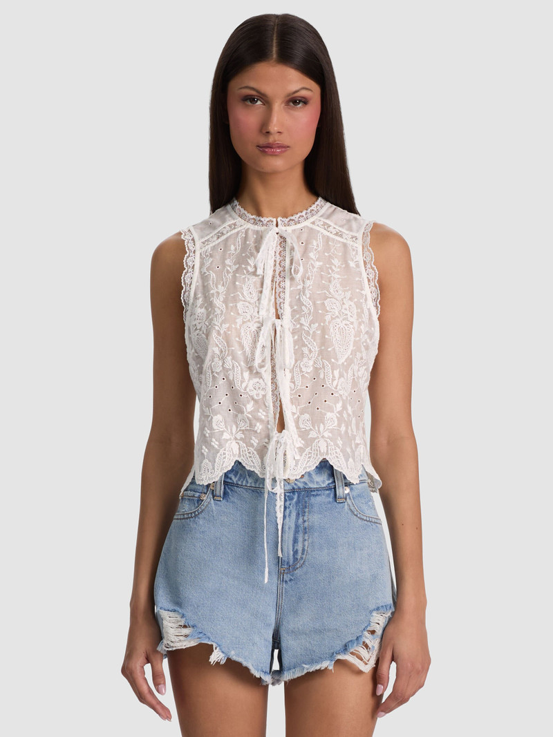 AMAL EMBROIDERED TANK 2