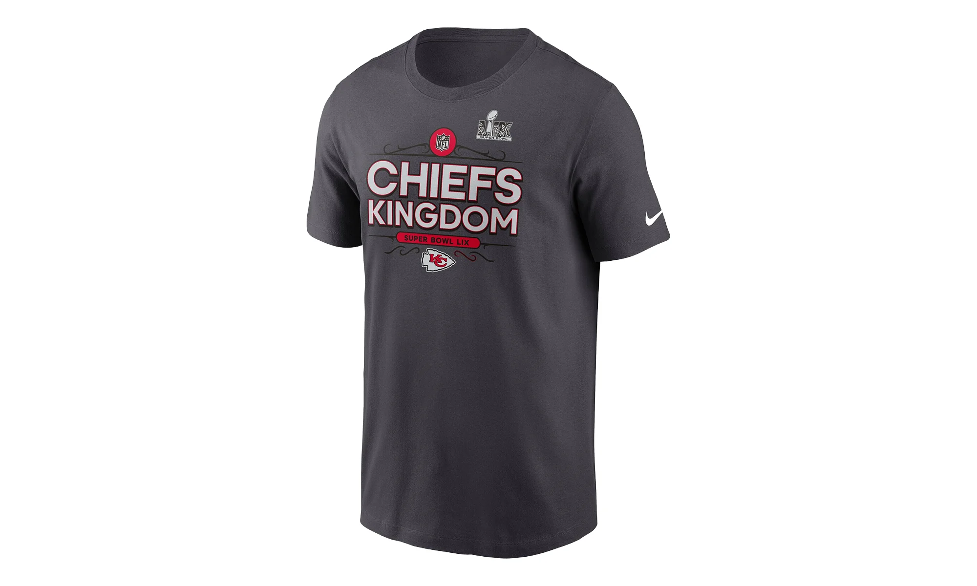 Kansas City Chiefs Super Bowl Lix Local T-Shirt GS "Anthracite" 9Z1B7NFPPER9CH - 1