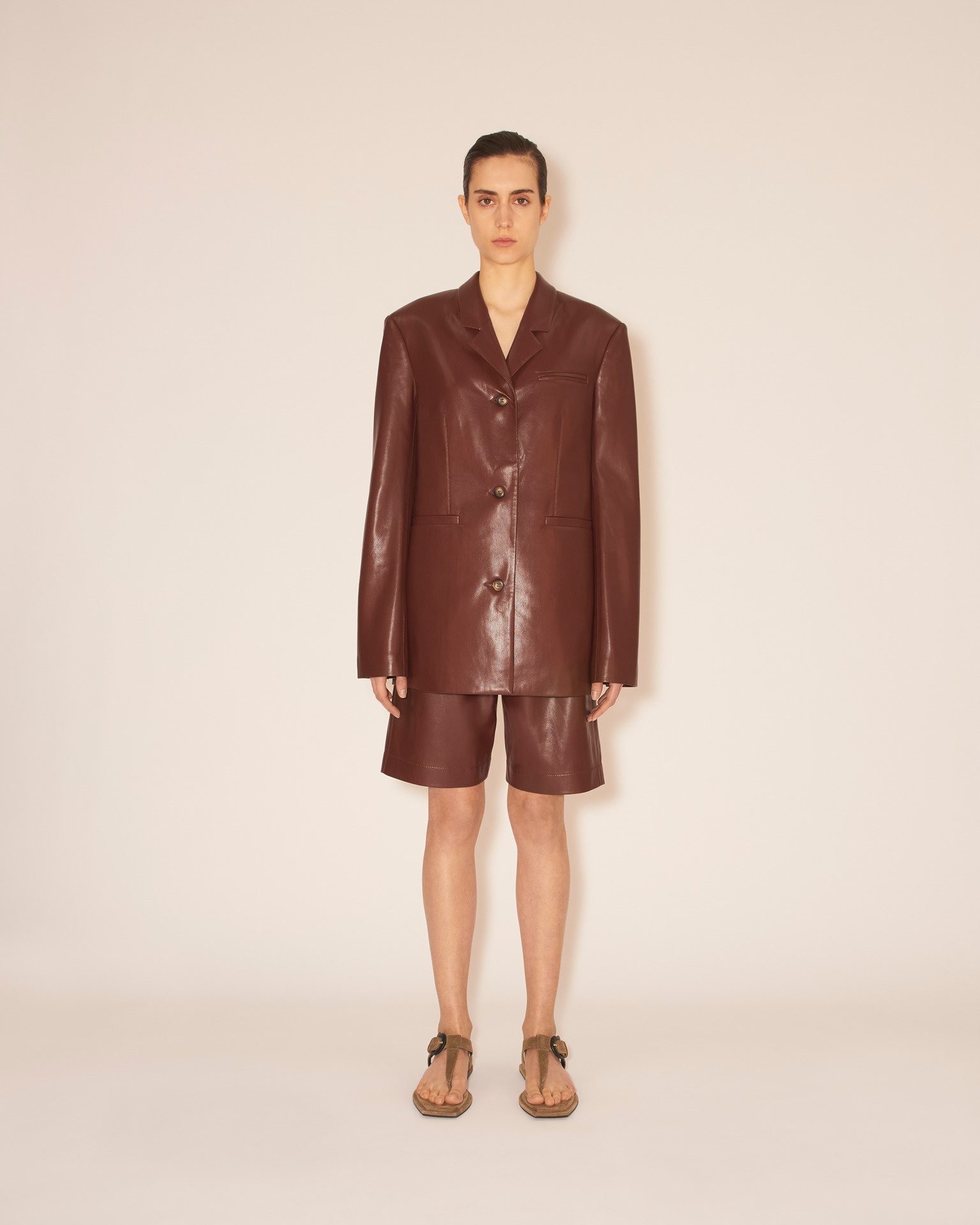 ARIZA - Boxy fit blazer - Plum chutney - 2